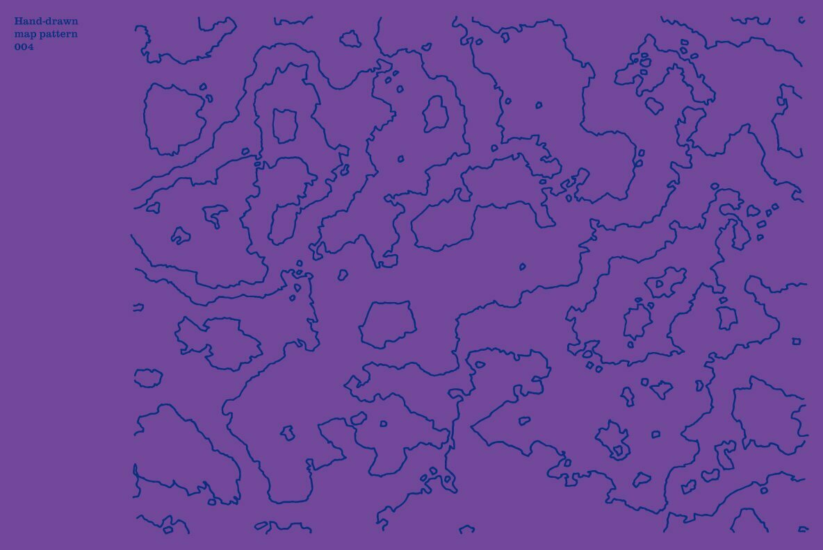 Hand Drawn Vector Map Patterns Volume 02 5