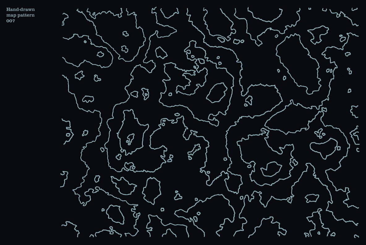 Hand Drawn Vector Map Patterns Volume 02 8