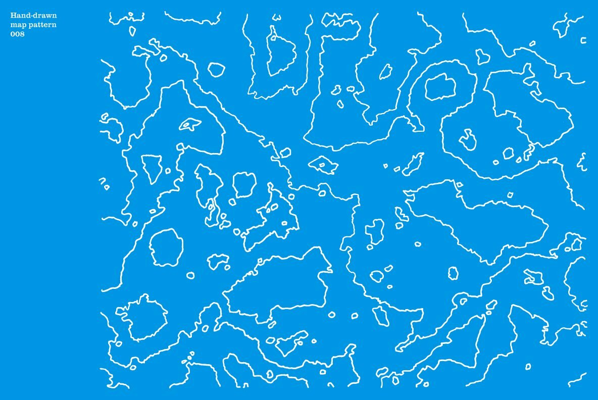 Hand Drawn Vector Map Patterns Volume 02 9