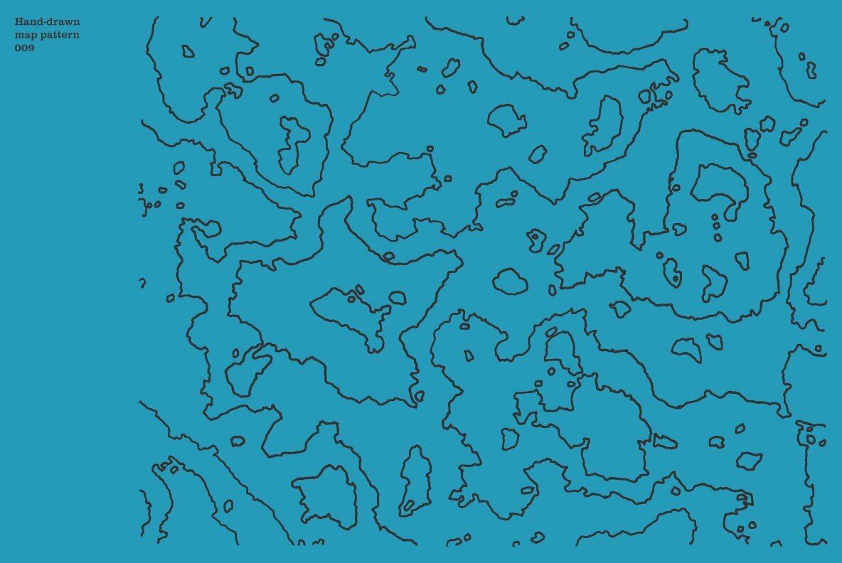 Hand Drawn Vector Map Patterns Volume 02 10