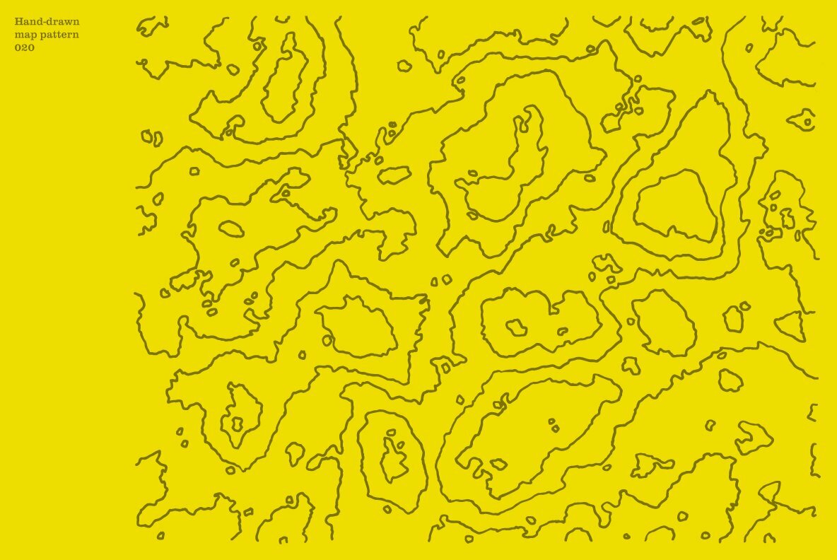 Hand Drawn Vector Map Patterns Volume 02 21