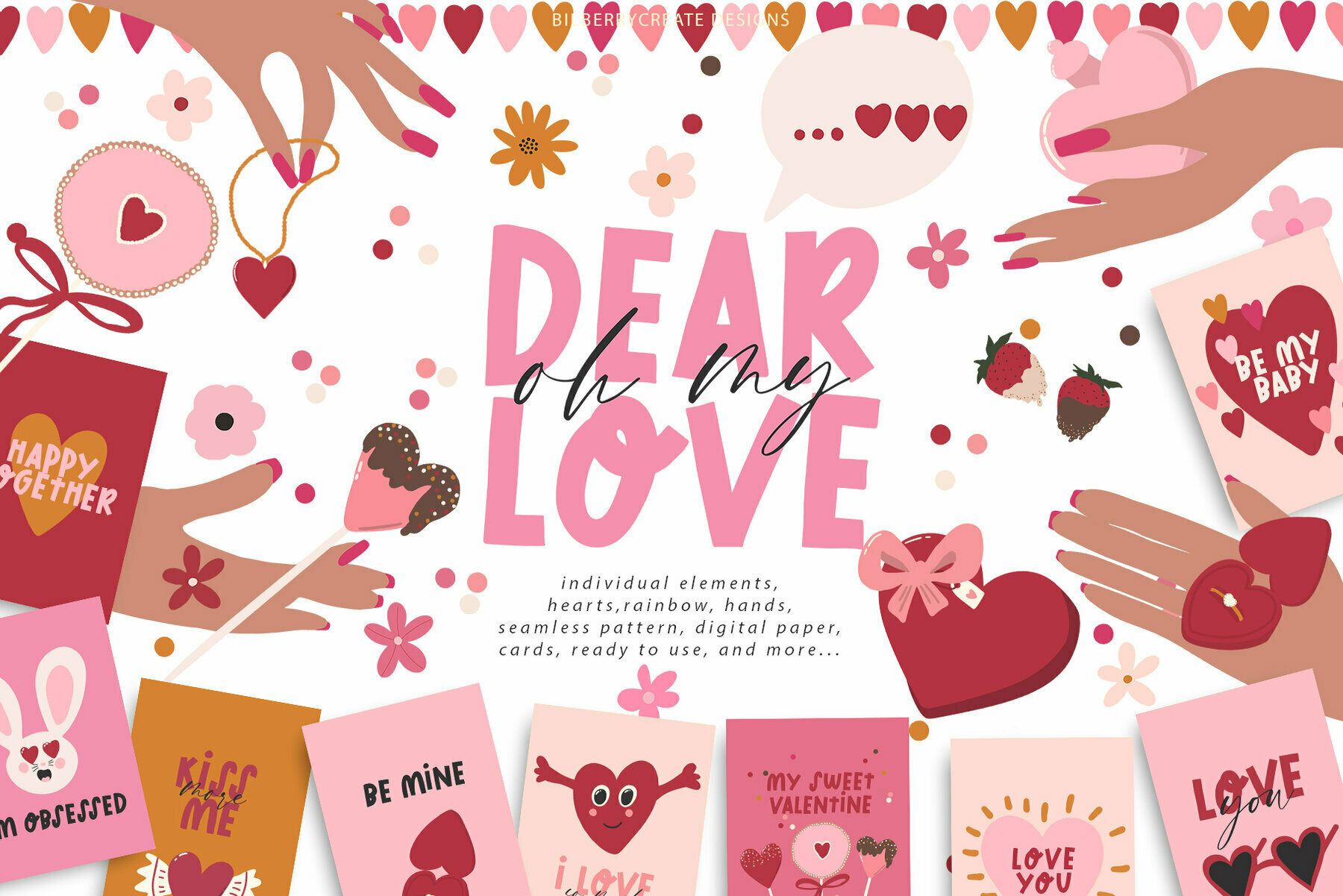 Oh My Dear Love Art Set  1