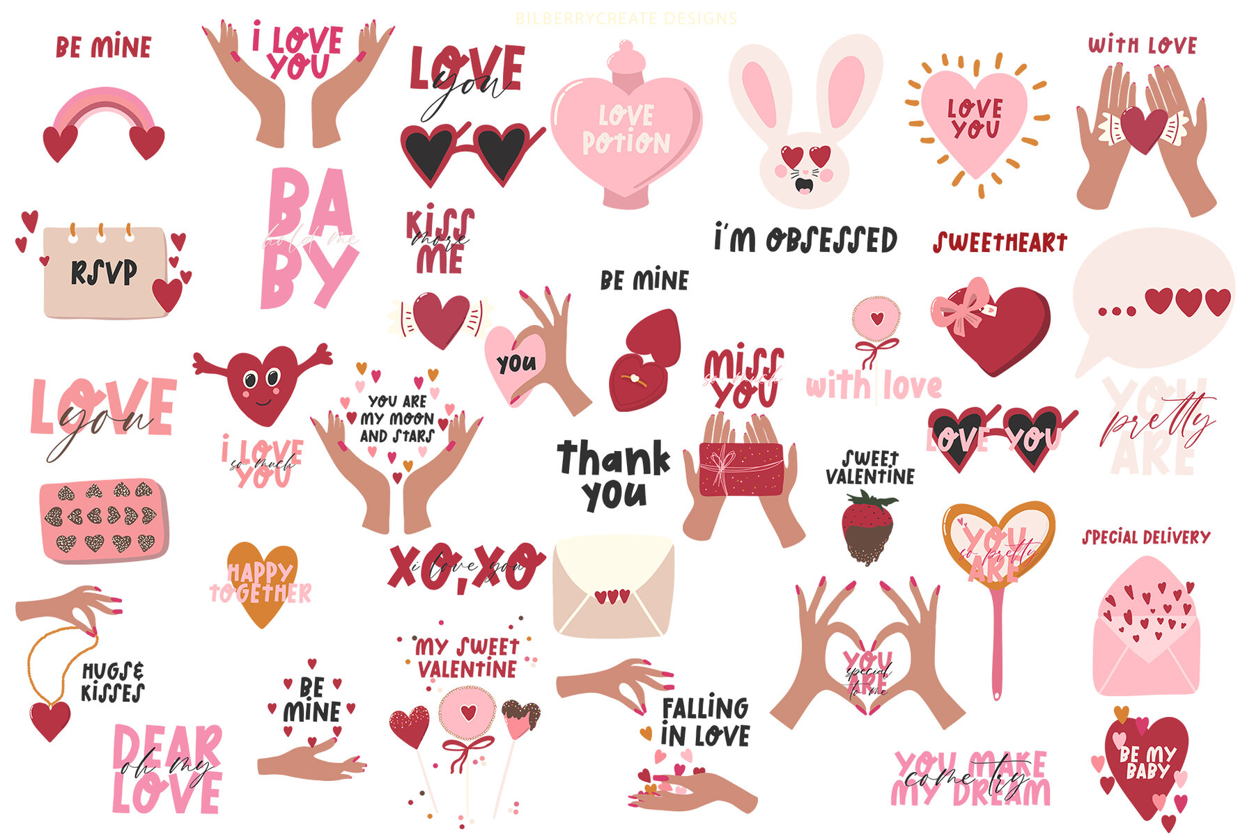 Oh My Dear Love Art Set  8