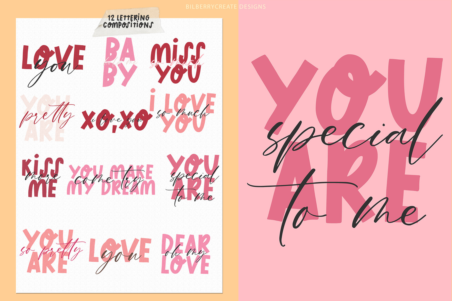 Oh My Dear Love Art Set  9