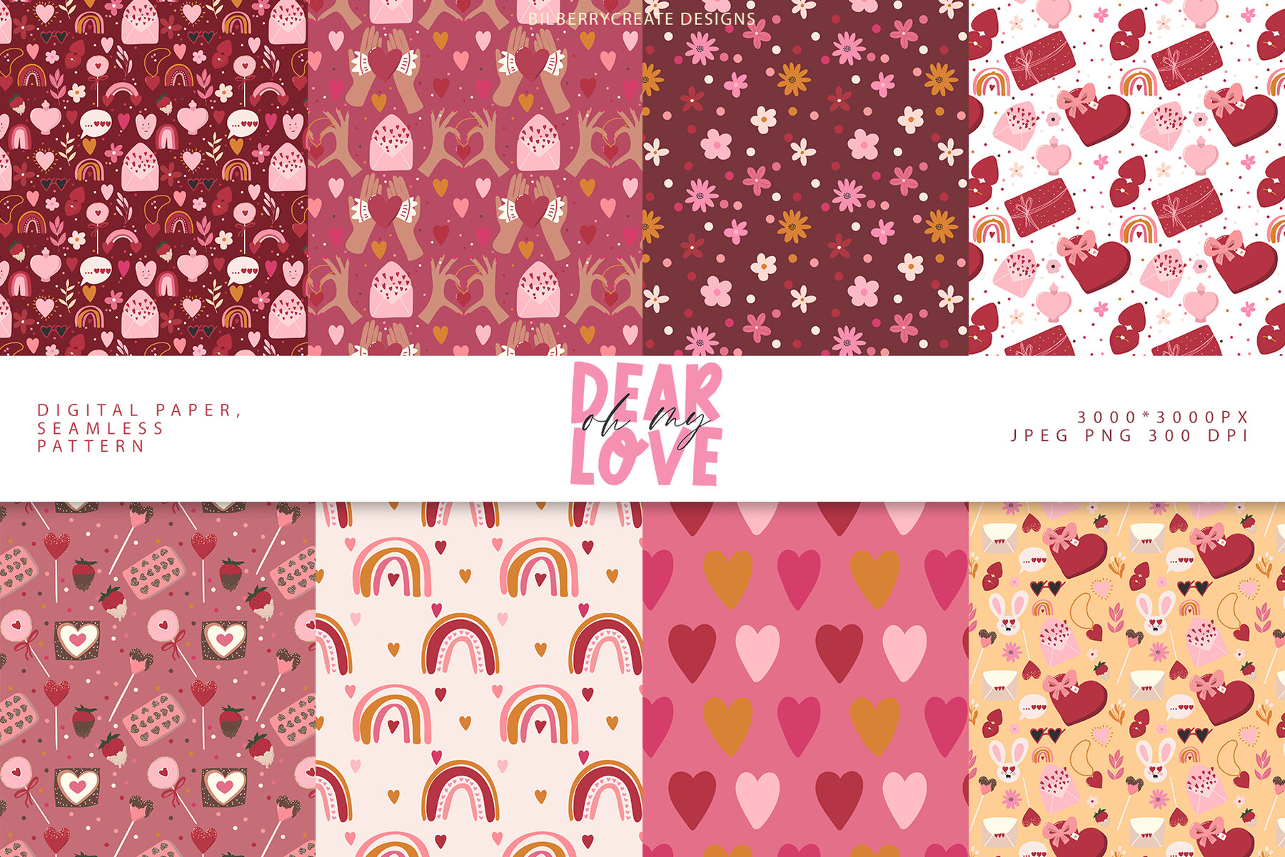 Oh My Dear Love Art Set  10