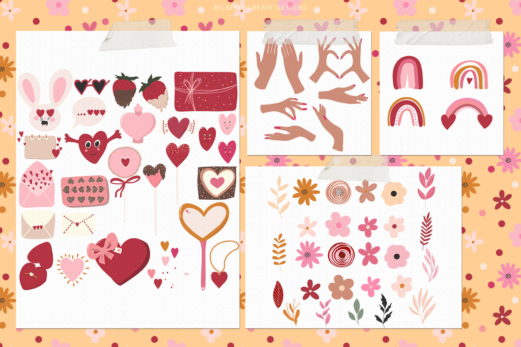 Oh My Dear Love Art Set  12