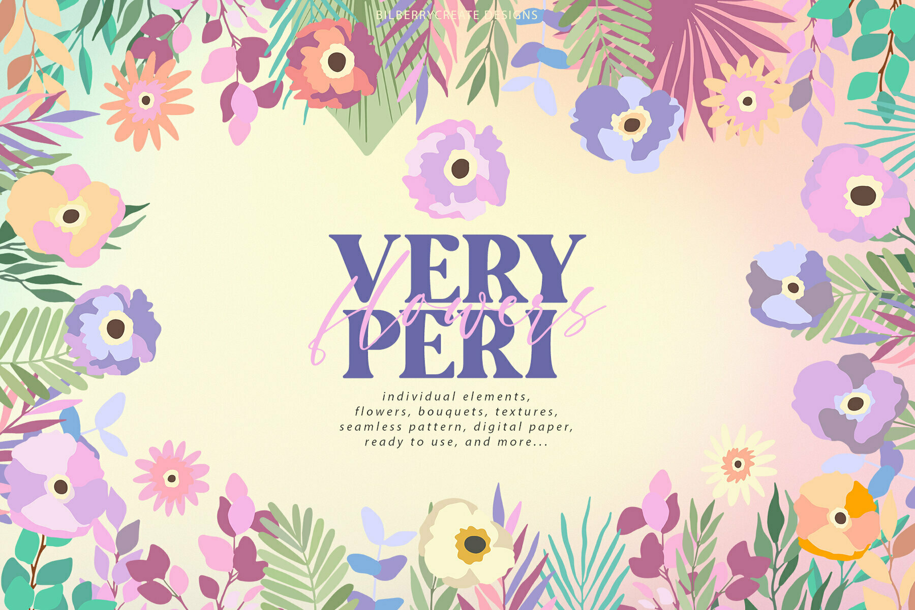 Very Peri Flowers 1