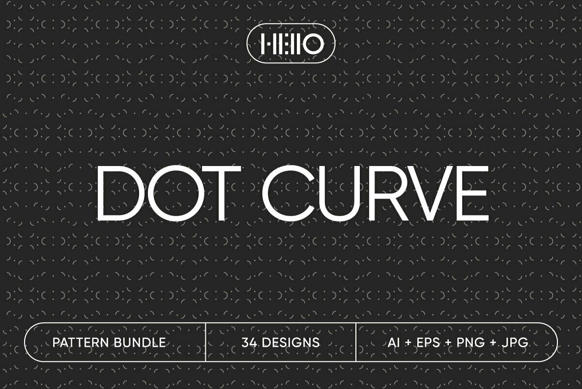 Dot Curve Geo Patterns 1