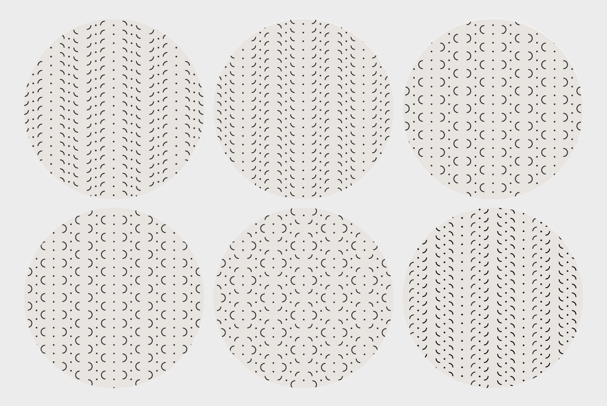 Dot Curve Geo Patterns 9
