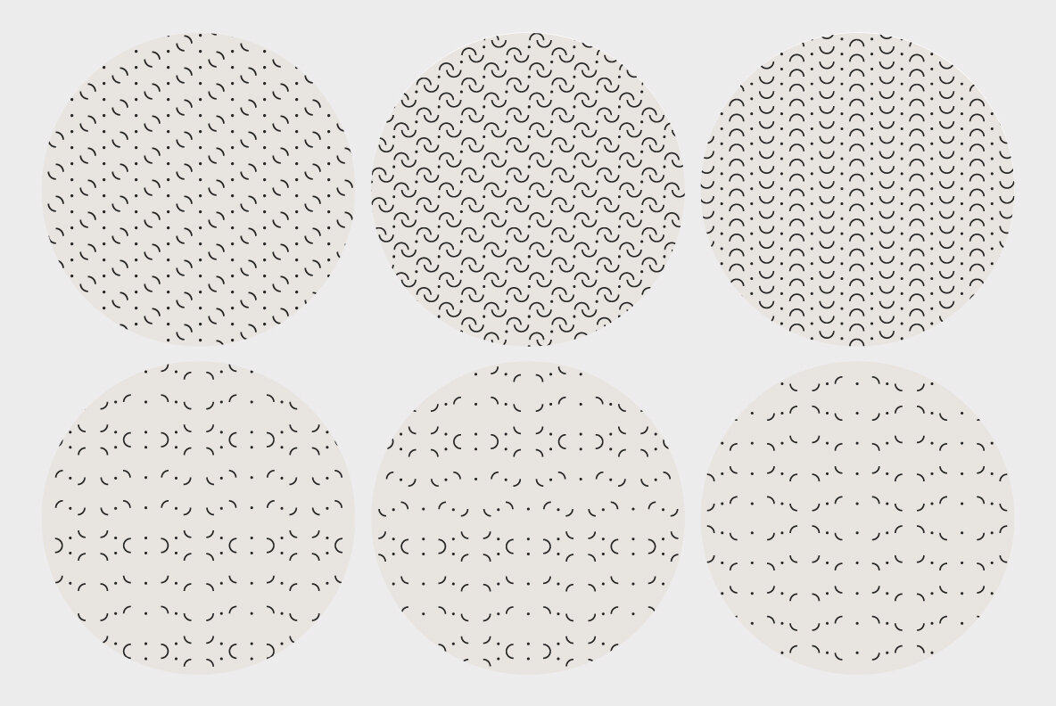 Dot Curve Geo Patterns 10
