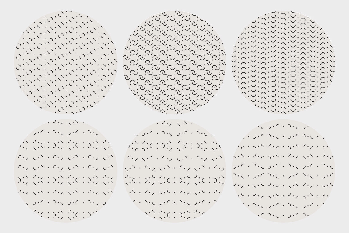 Dot Curve Geo Patterns 11