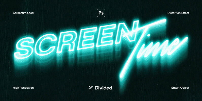 Screentime LCD Distortion Effect