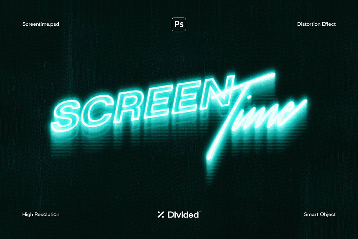 Screentime LCD Distortion Effect 1