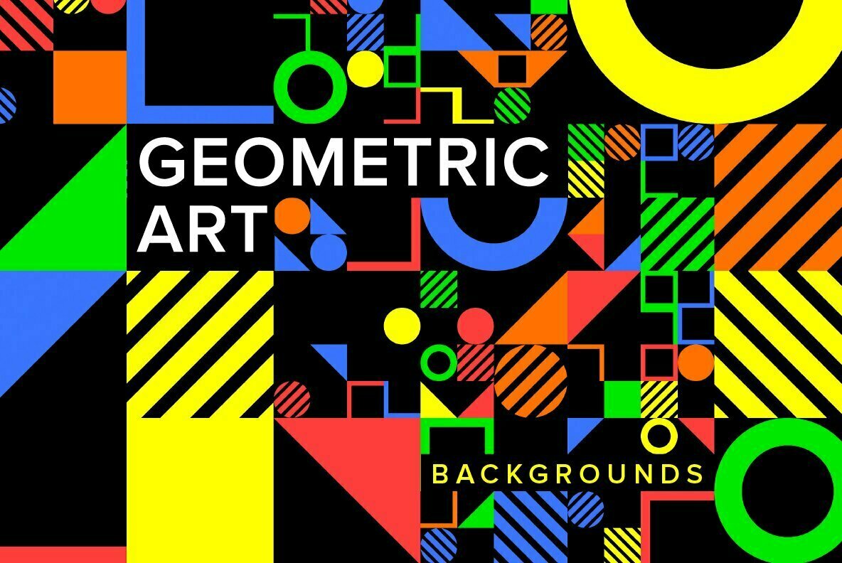 Geometric Art Backgrounds 1