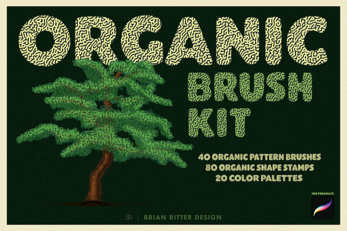 Organic Brush Kit for Procreate 1