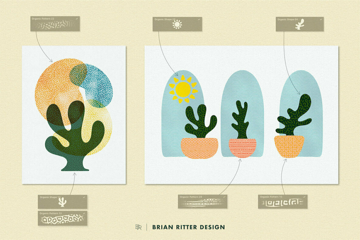 Organic Brush Kit for Procreate 3