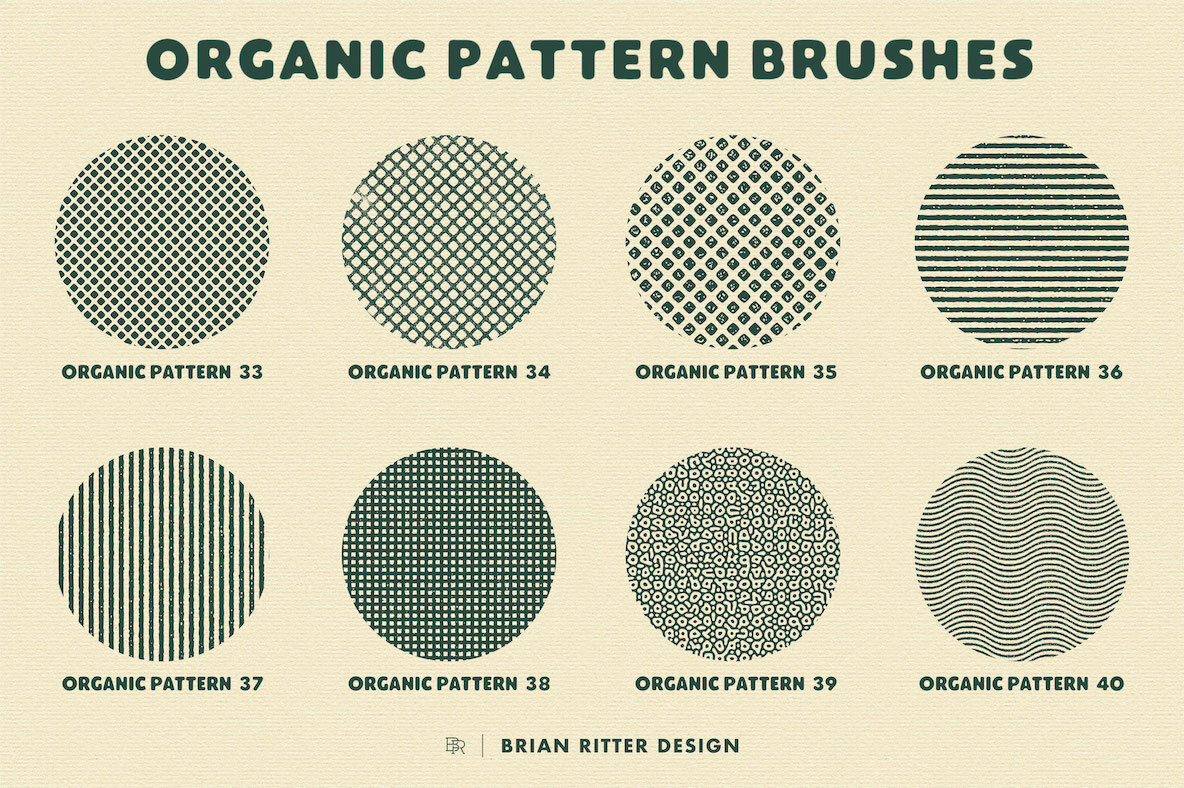 Organic Brush Kit for Procreate 9