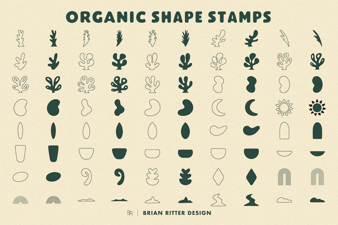 Organic Brush Kit for Procreate 10