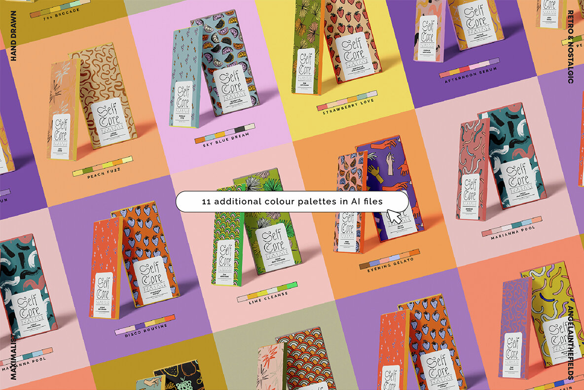 Spring Tutti Frutti Vector Patterns 9