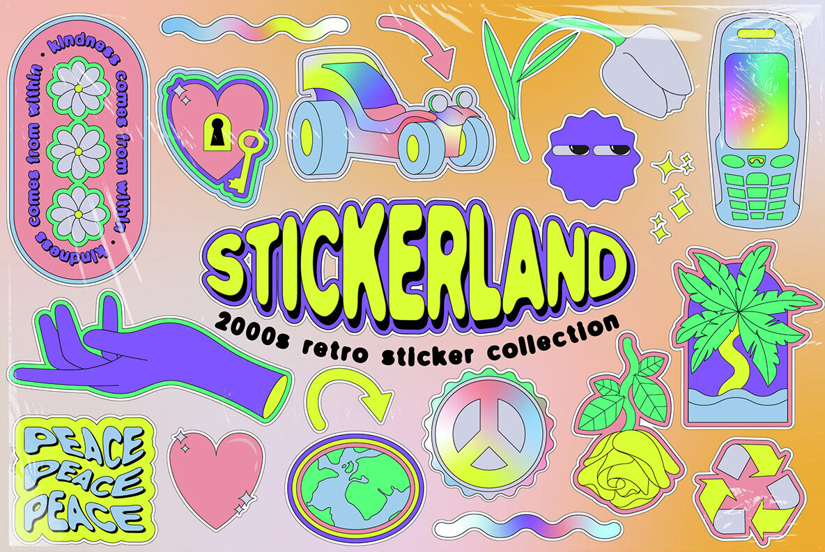 Stickerland 2000s Vector Set 1