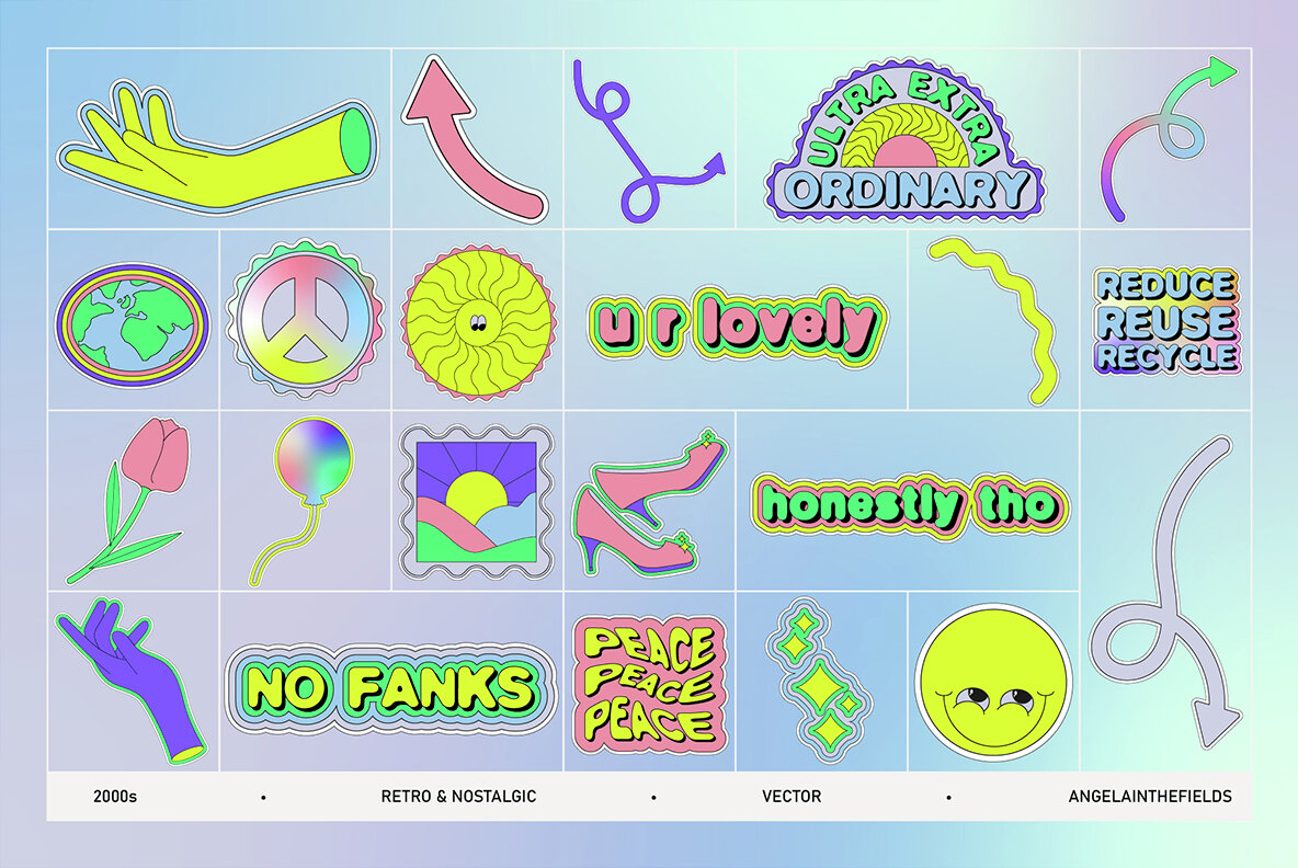 Stickerland 2000s Vector Set 5