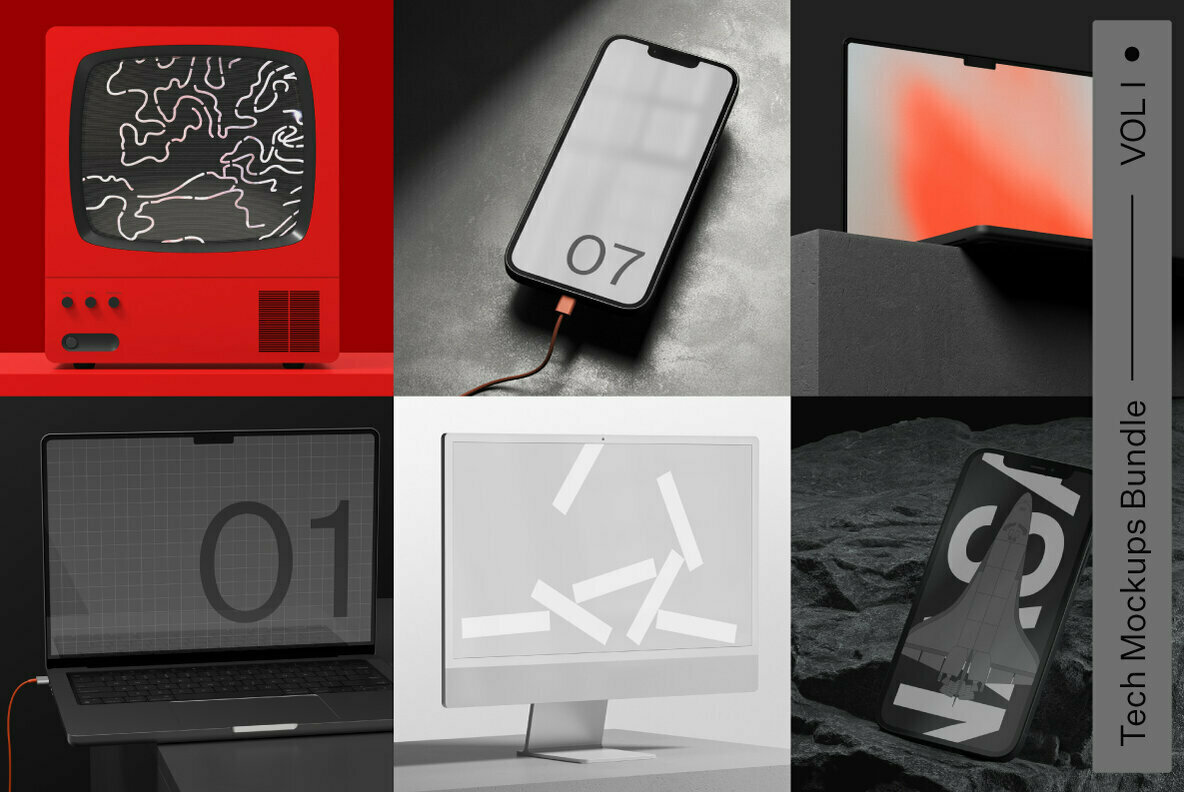 Tech Mockup Bundle Volume 1 1