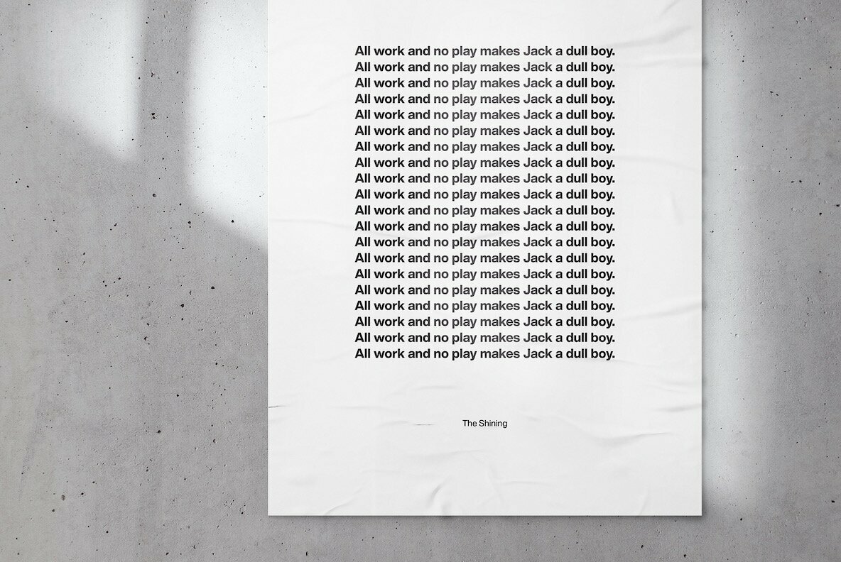 Glued Poster Mockup 5