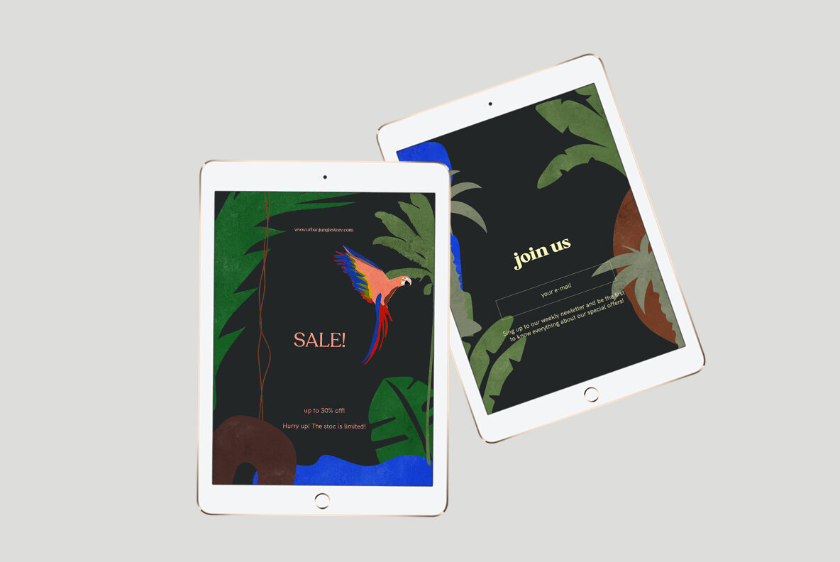 Night in the Jungle Abstract Shapes 11