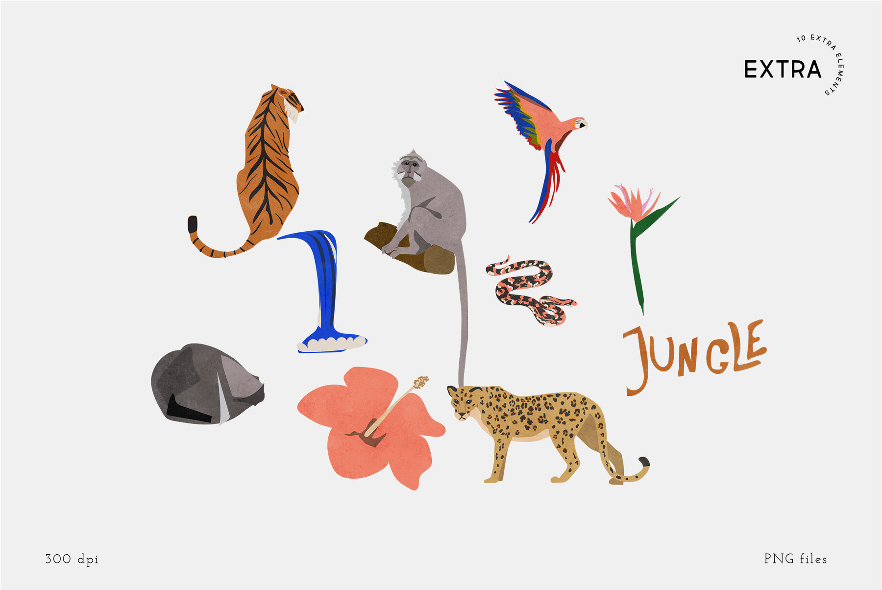 Night in the Jungle Abstract Shapes 14