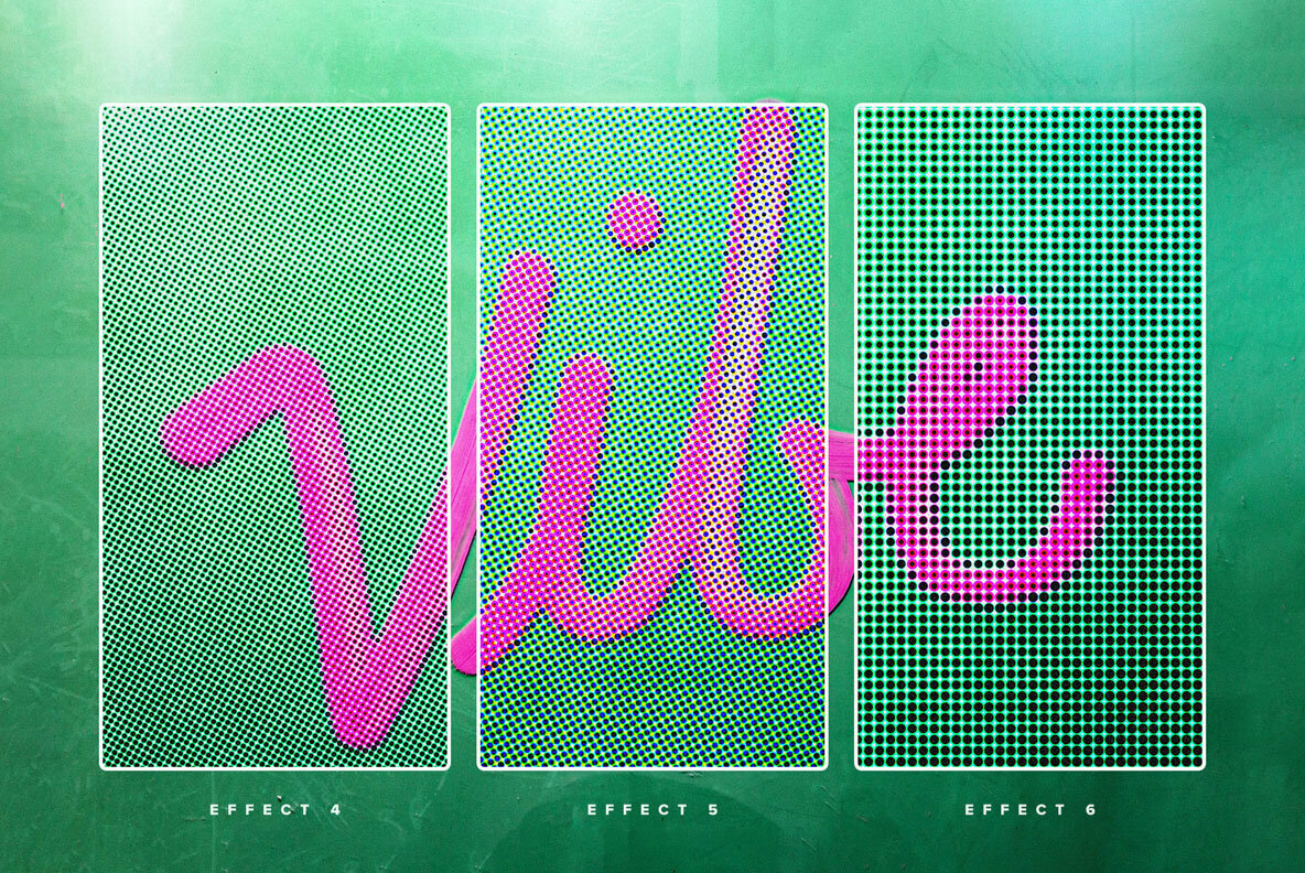Halftone Photo Effects Pack 5