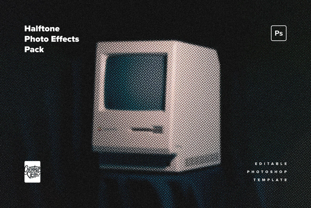 Halftone Photo Effects Pack 6