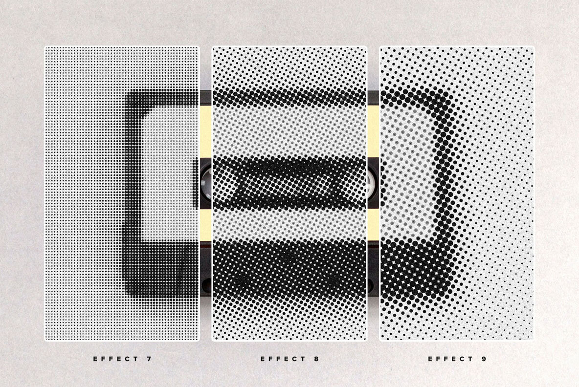 Halftone Photo Effects Pack 7