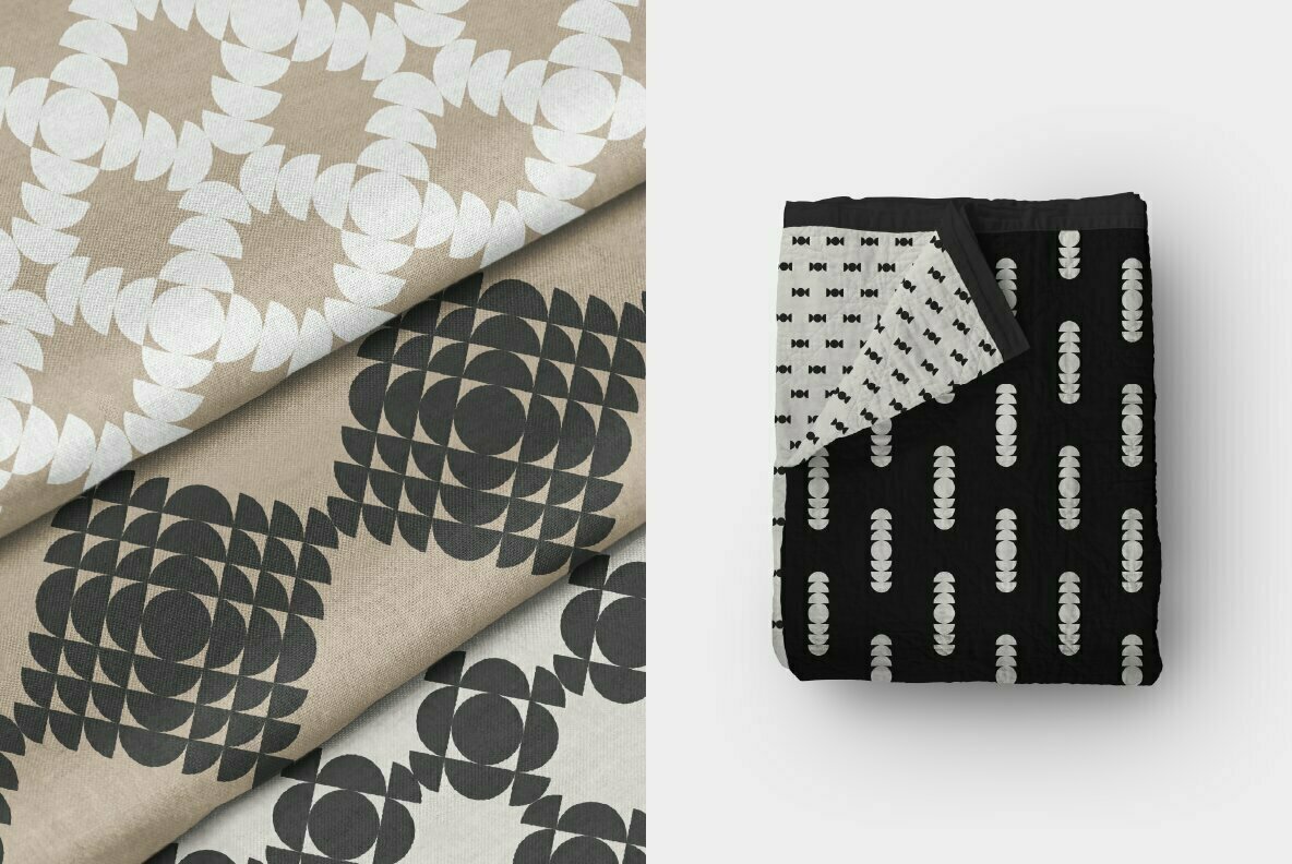 Geo Circle Semicircle Patterns 3