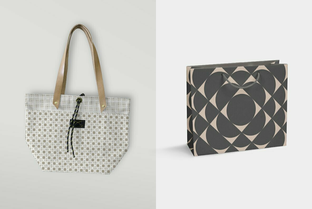 Geo Circle Semicircle Patterns 5