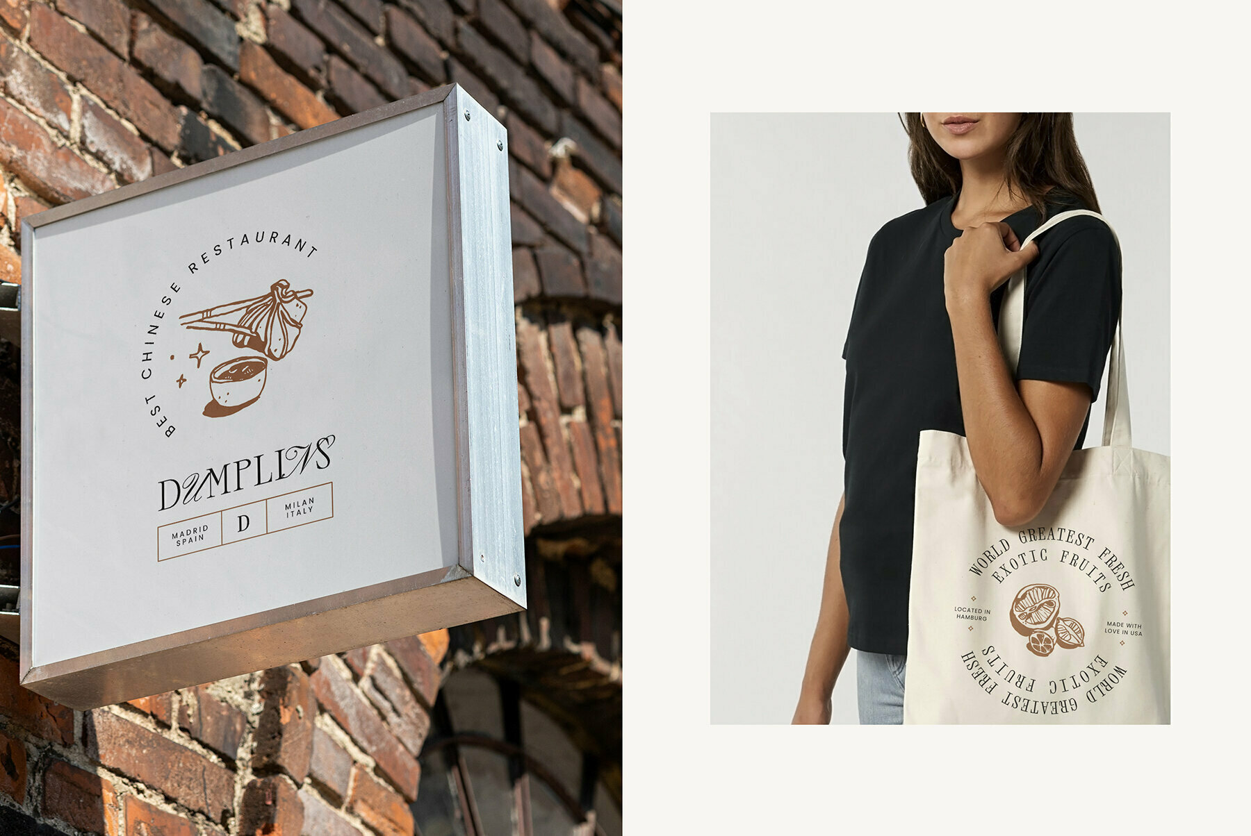 Restaurant Logo Kit   50 Mockups 3