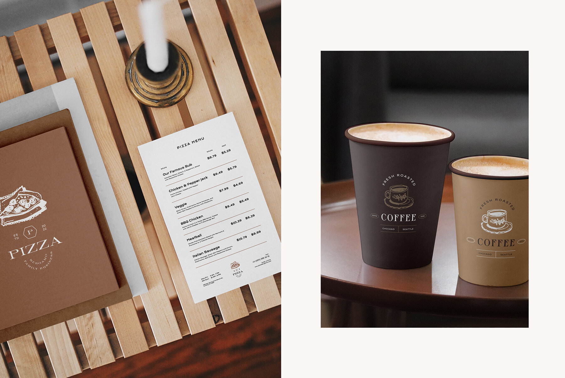 Restaurant Logo Kit   50 Mockups 11