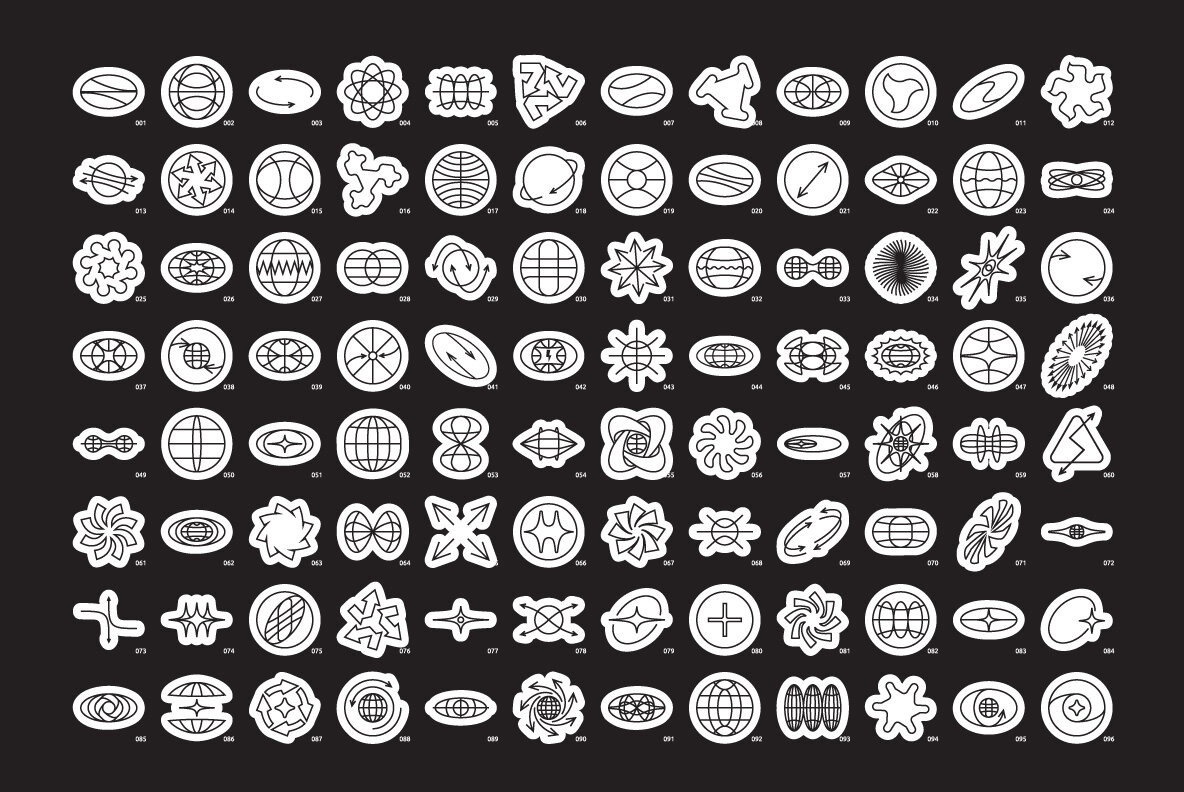 96 Linear Vector Shapes Part 2 7