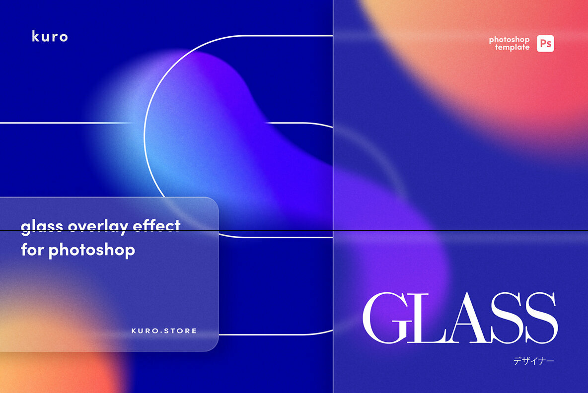 Glass Morphism Template 5