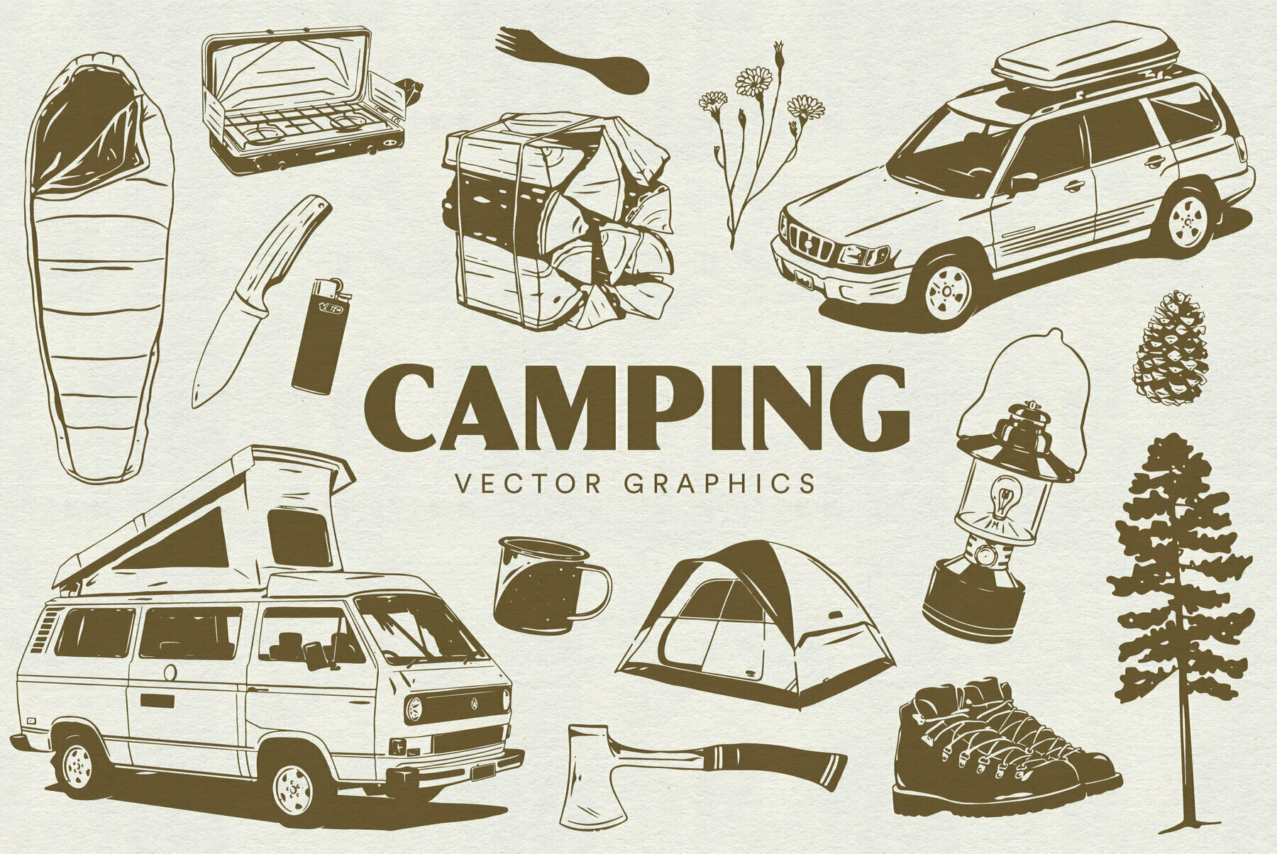 Camping Vector Graphics 1