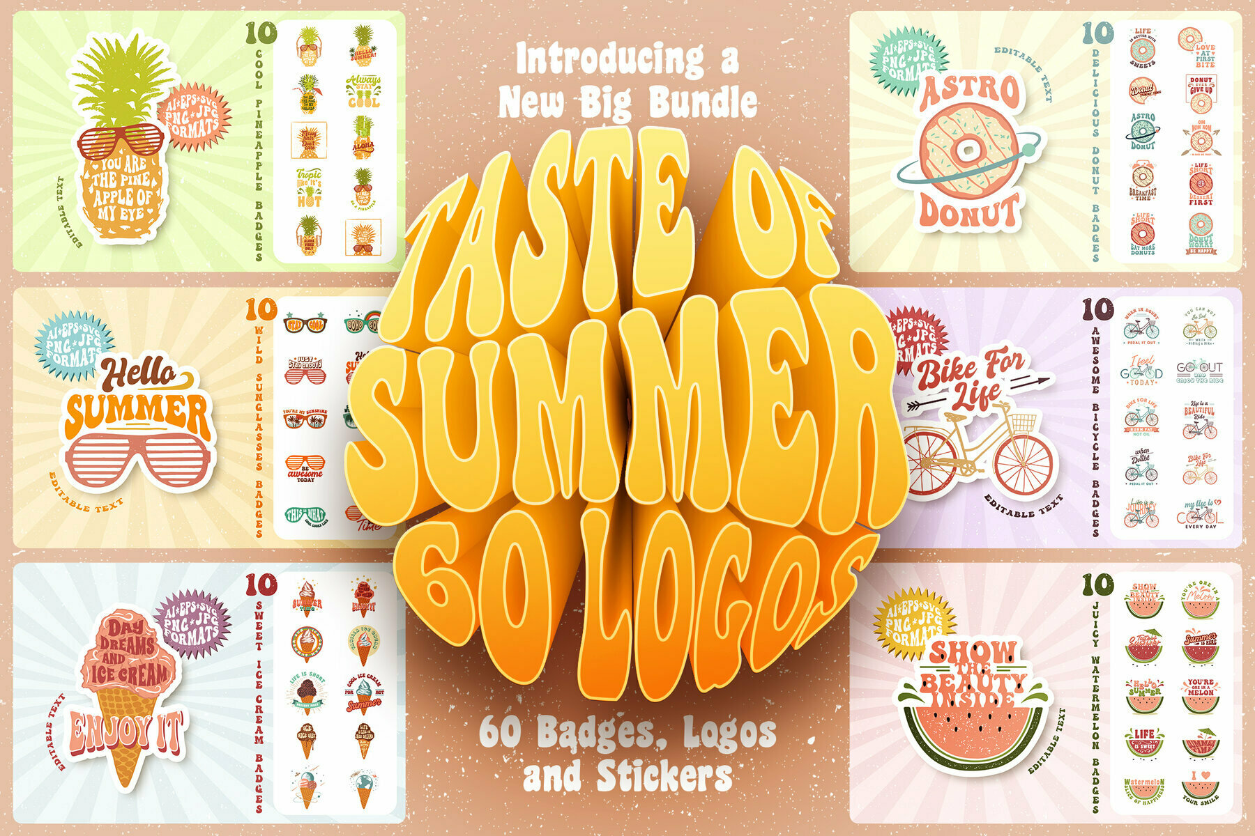 Taste Of Summer 60 Groovy Logos 1