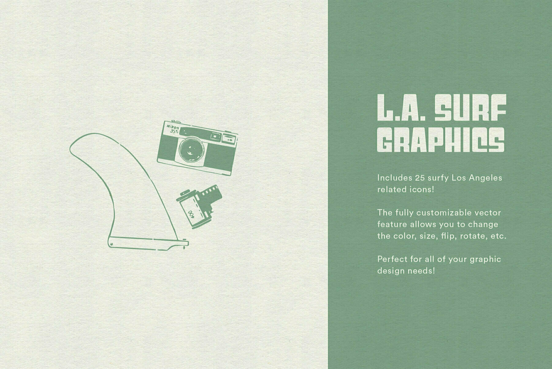 L A  Surf Vector Graphics 2