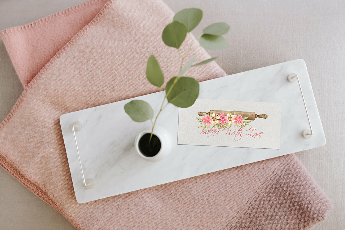 Home Bakery Watercolor Set 5