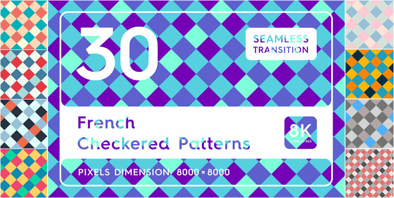 30 French Checkered Patterns