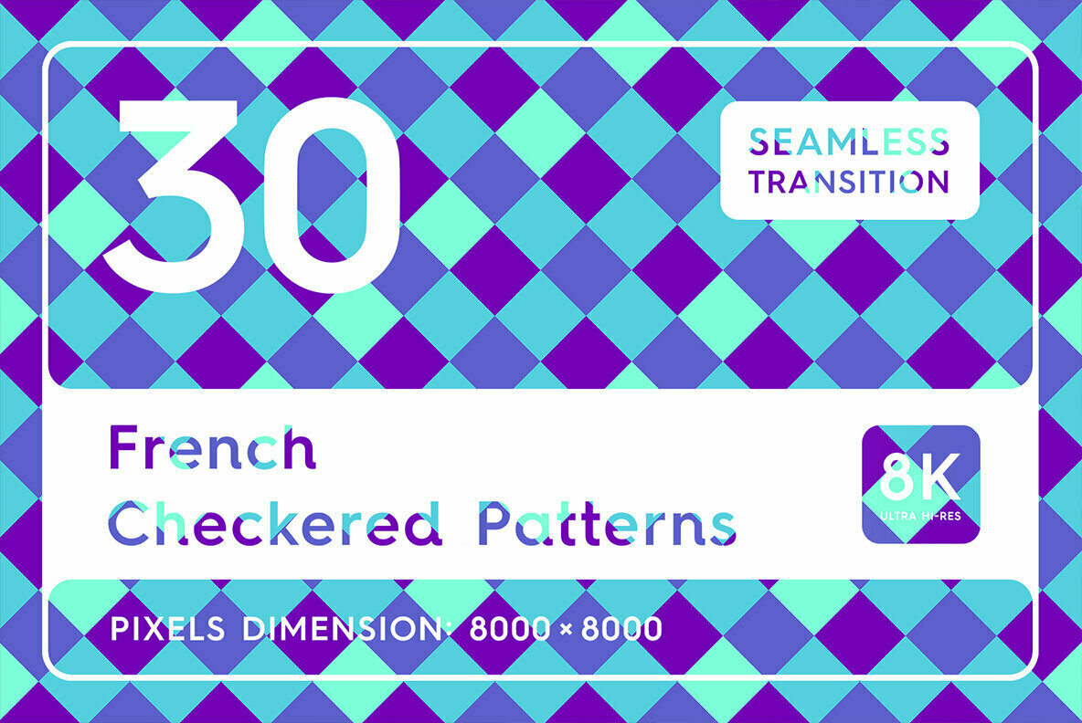 30 French Checkered Patterns 1