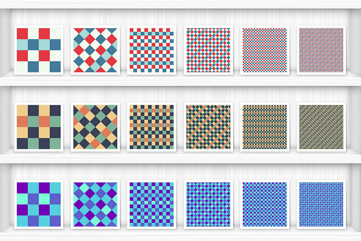 30 French Checkered Patterns 2