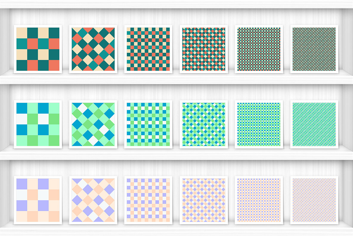 30 French Checkered Patterns 6