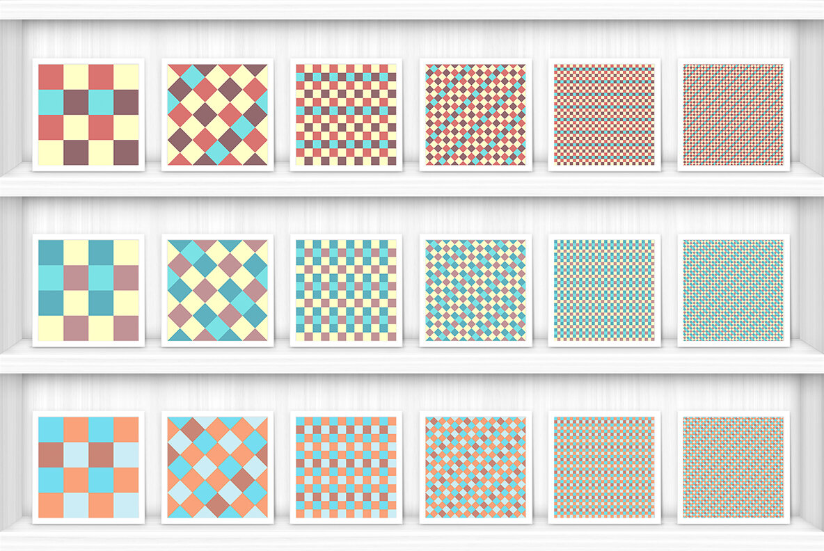 30 French Checkered Patterns 7