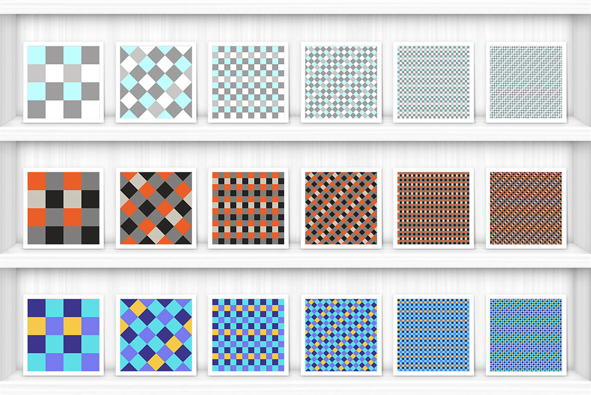 30 French Checkered Patterns 9