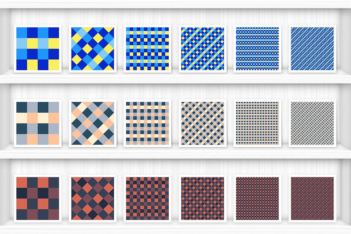 30 French Checkered Patterns 11