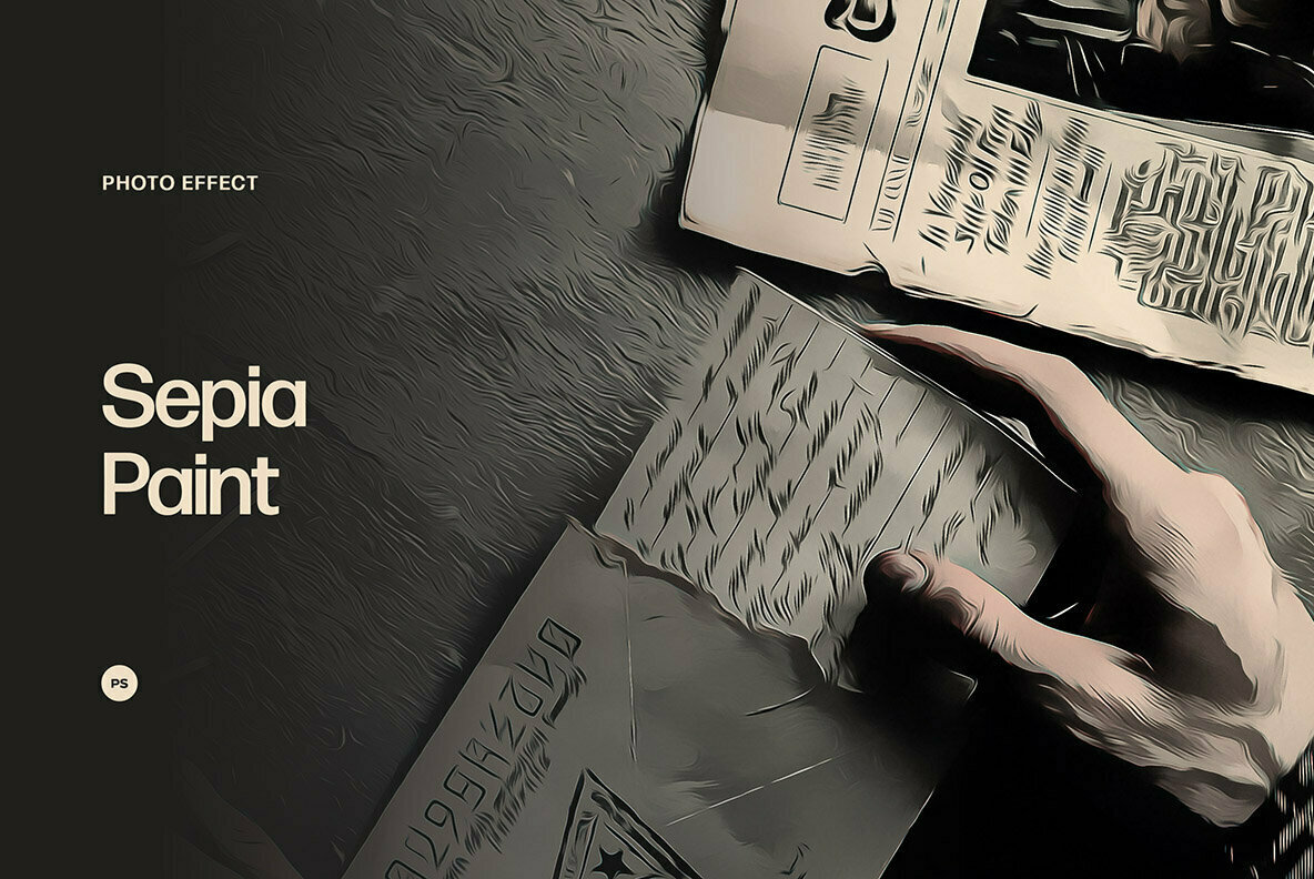 Sepia Paint Photo Effect 1